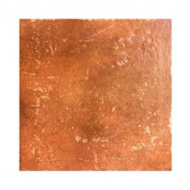 Pavimento grès porcellanato 33,3 x 33,3 cm color cotto Ceramica Castelvetro