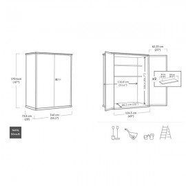 Box Porta Attrezzi High Store + Duotech Keter - K246241