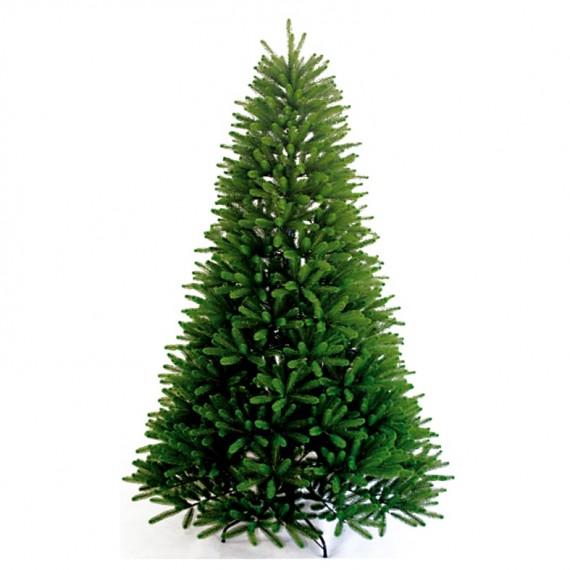 Albero di Natale abete artificiale verde altezza 240 cm Stella