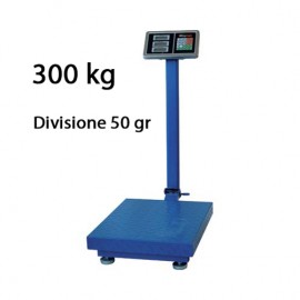 Bilancia Bilico 300 kg Digitale A Piattaforma In Acciaio 50x40 Cm Con Display LCD Bascula